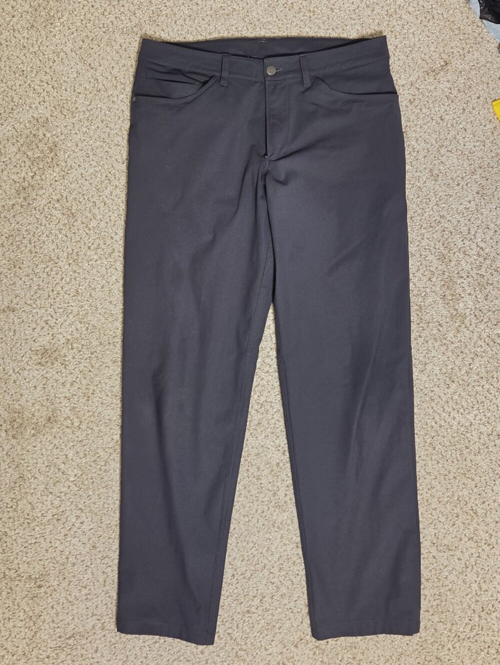 Lululemon ABC Pant Classic Warpstreme Men's Trouser Jeans Pockets 33 X 30 Gray - Picture 3 of 11